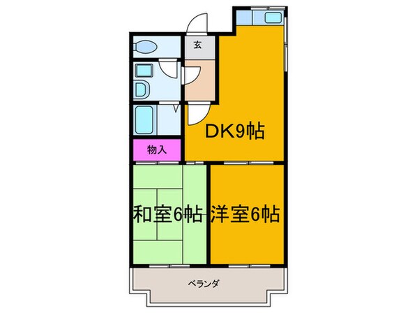 ウイステリア長居西の物件間取画像